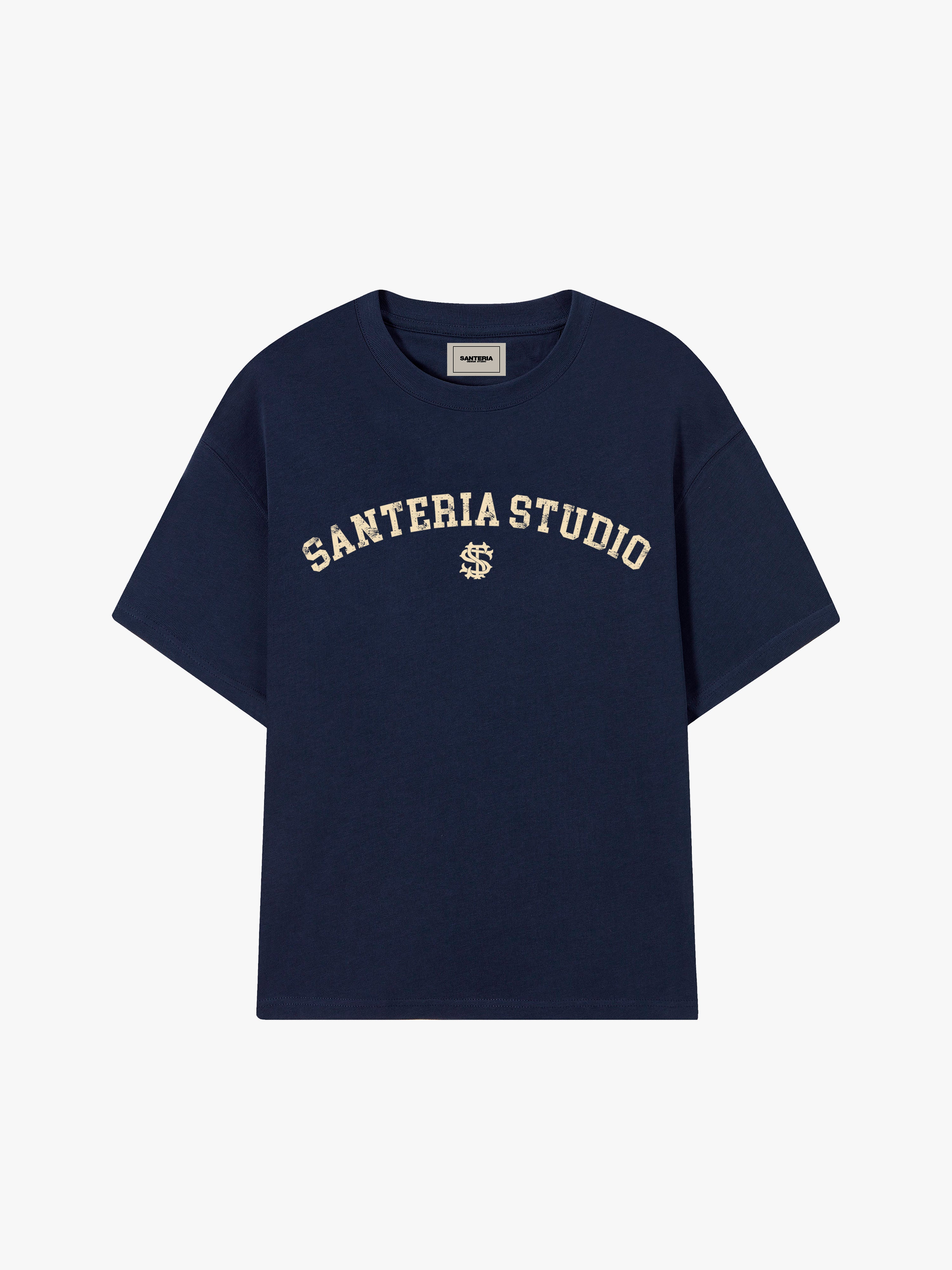 COLLEGE ARCH NAVY T-SHIRT