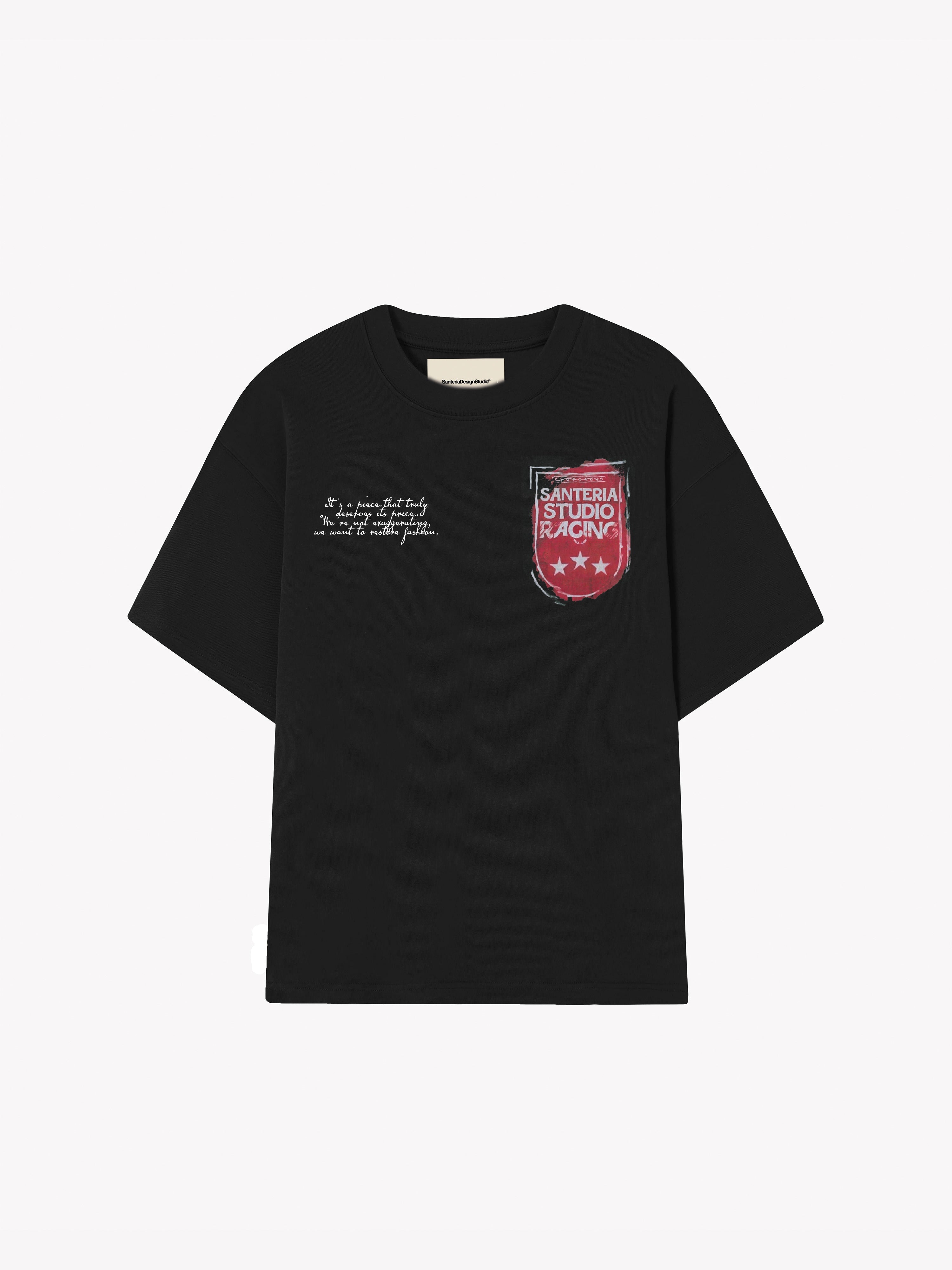 RACING BLACK T-SHIRT