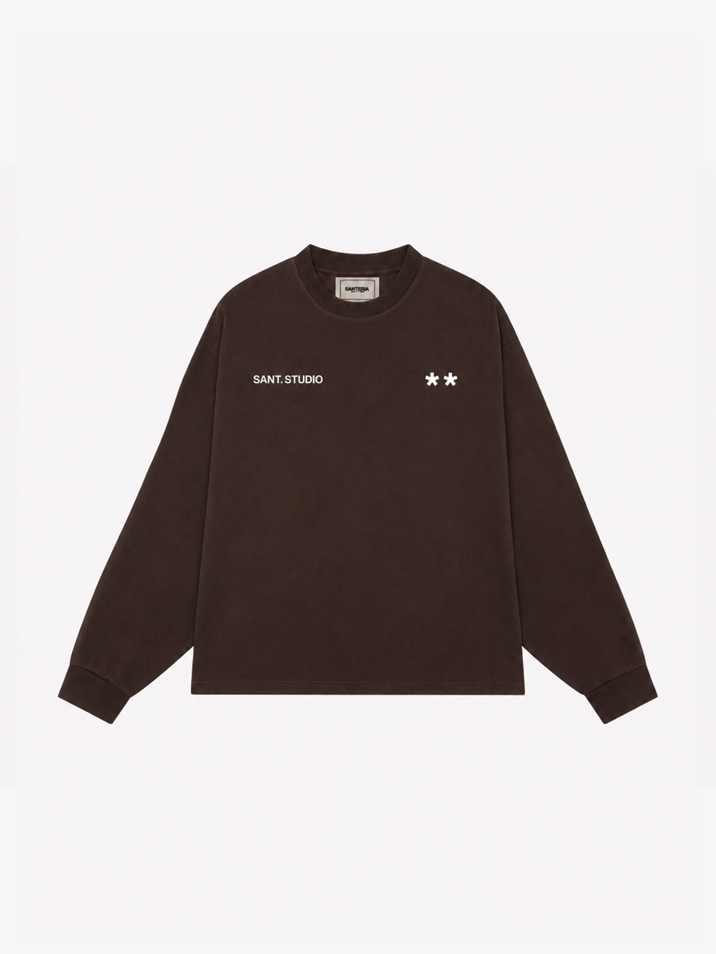 SANT ASTERISKS BROWN LONGSLEEVE