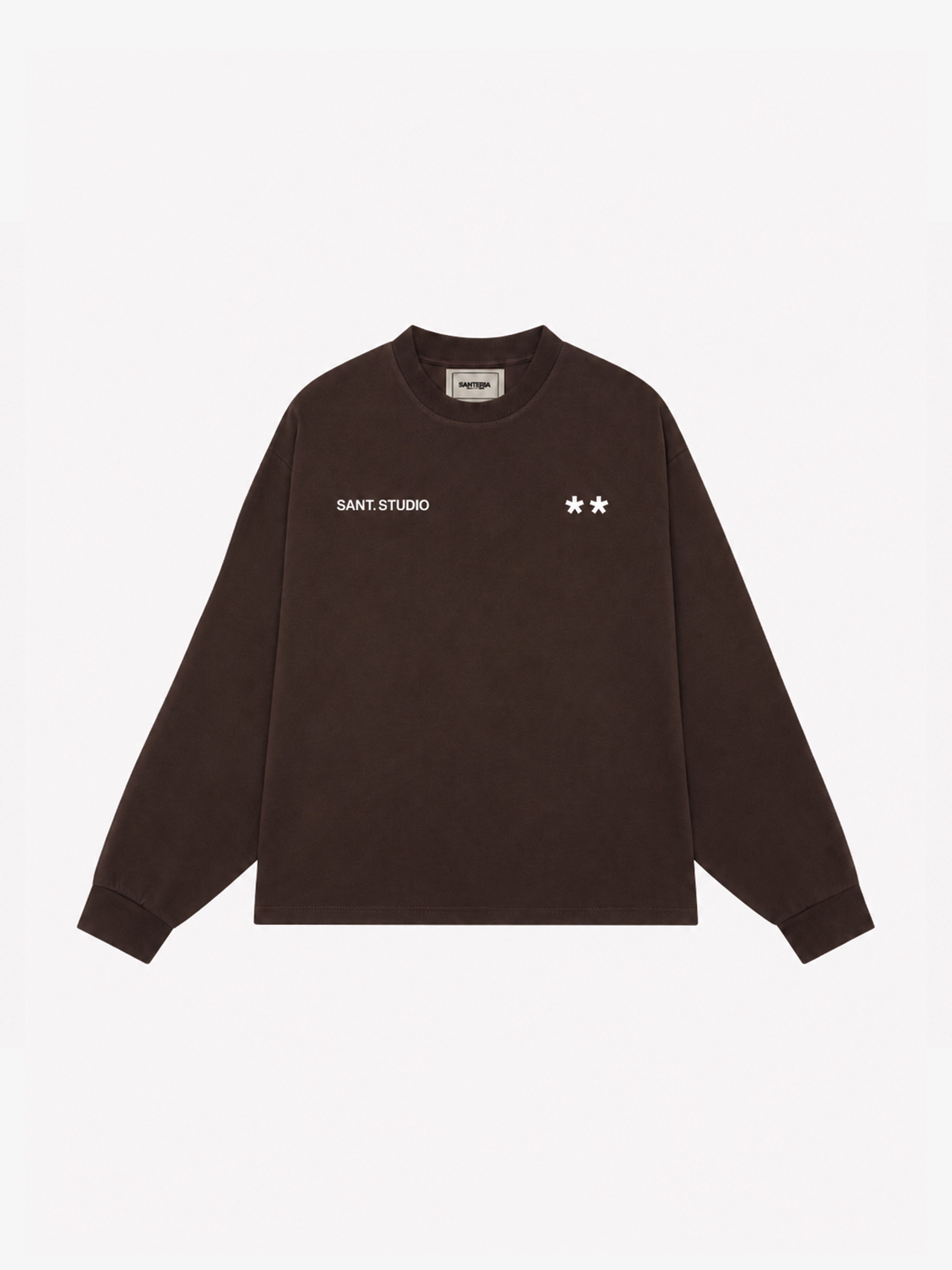 SANT ASTERISKS BROWN LONGSLEEVE