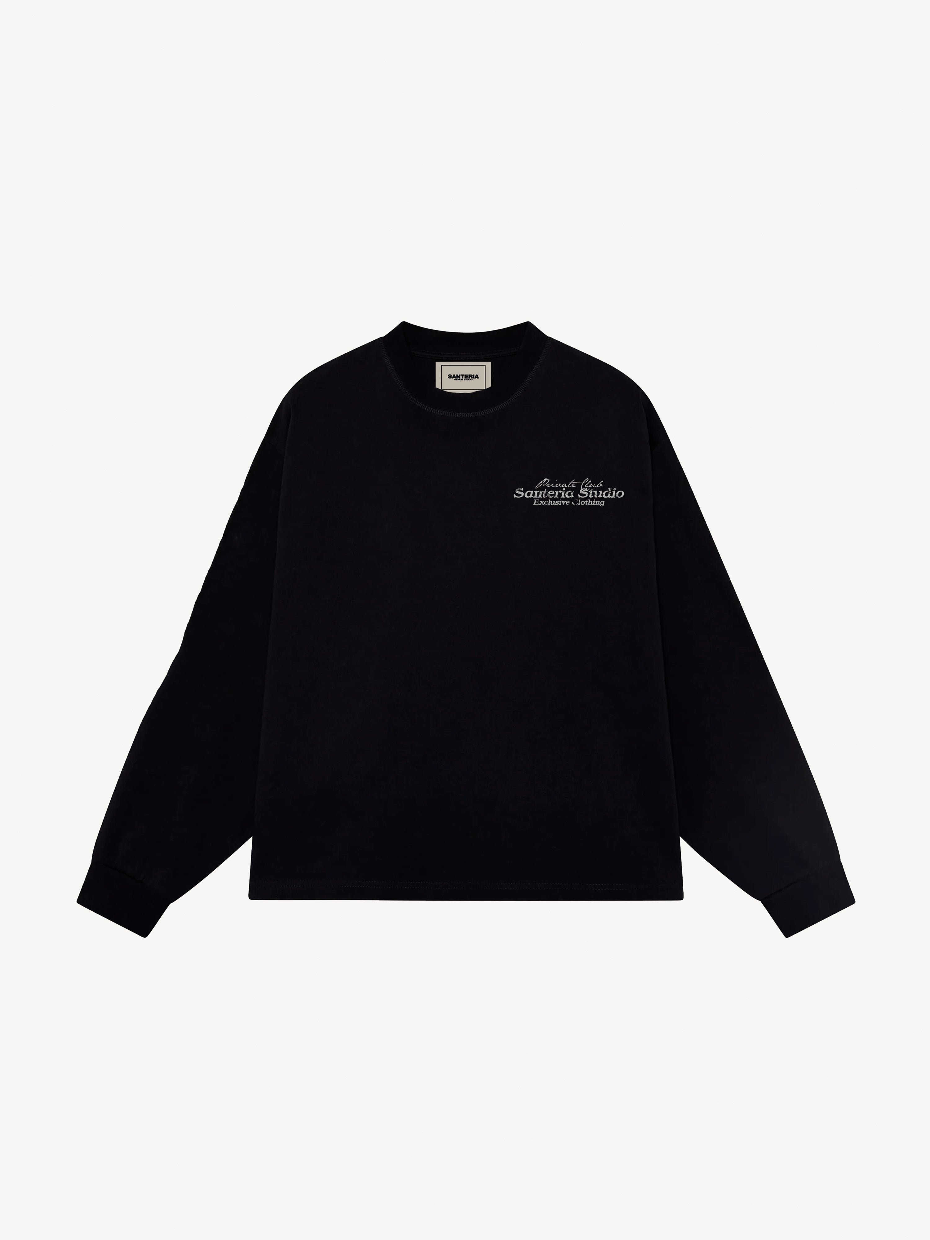 PRIVATE CLUB BLACK LONGSLEEVE